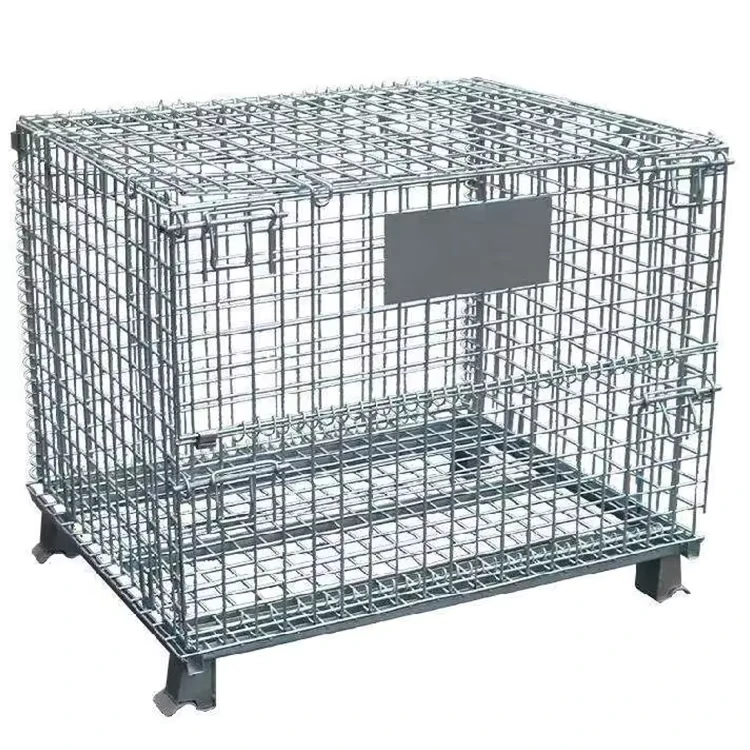 Iron Frame butterfly Cage Logistics Trolley Iron Turnover Box Express Basket Warehouse Storage Cage Metal n