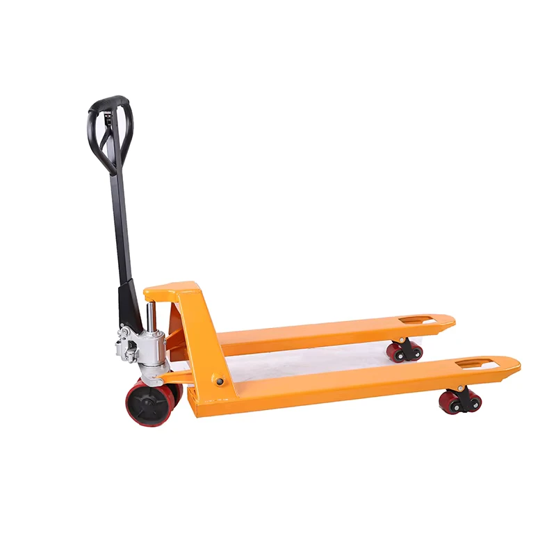JDHPT 1200mm/685mm Hydraulic Pallet Jack 4 Ton Manual Hand Truck with AC Pump and PU Nylon Wheels