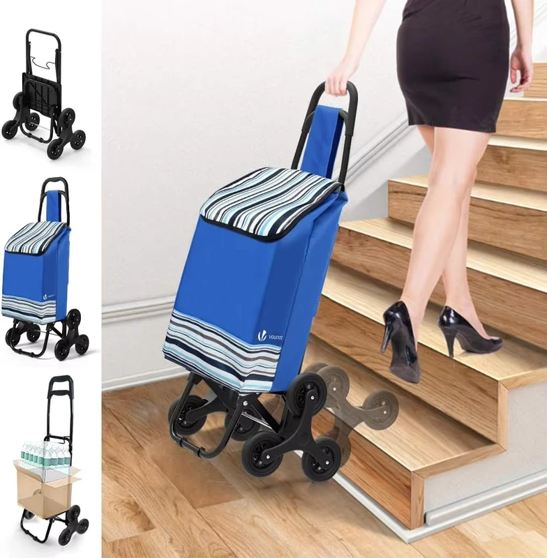 Kid Adult Waterproof Bag Folding Collapsible Hand Household Shopping Cart Trolley