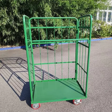 L Type Roll Pallet Cage Container Trolley