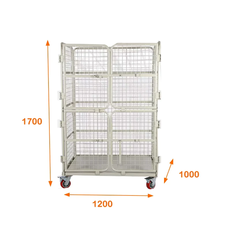 L1200xD1000xH1700 Medium Duty 4 Sided A Frame Nestable Roll Cage Trolley Cargo & Storage Equipment