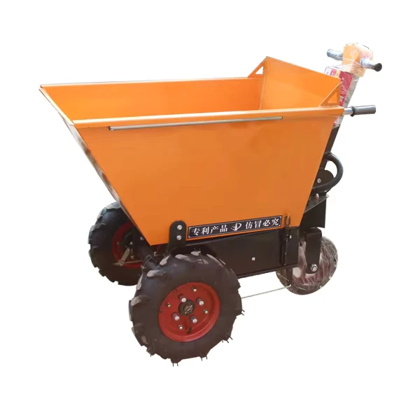 LK13 Electric Hand Push Trolley Steel Walking Wheel Barrow Cart