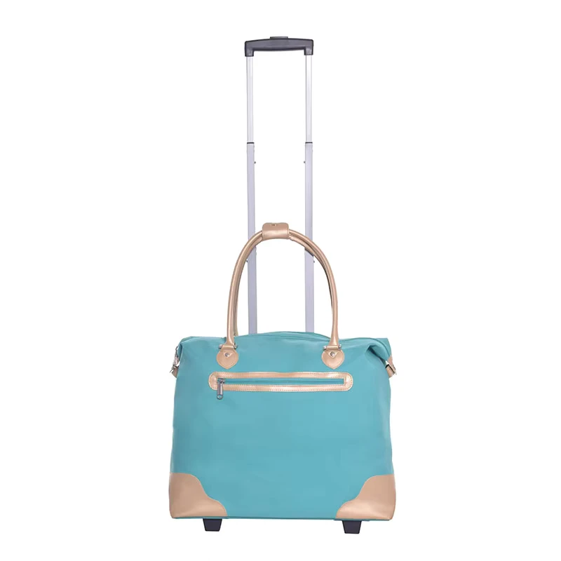Ladies Lightweight Durable Airport Travelling Trolley Carry on Rolling Duffel Bag Travel Bags Luggage