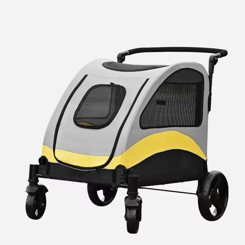 Large Baby Pet Stroller Travel Outdoor Luxury Dog Stroller Folding Pet Trolley Dog Cart