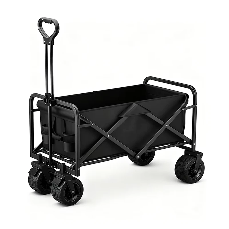 Large Capacity Collapsible Trolley Portable Hand Folding Platform for Camping Wagon Cart Garden Picnics OEM
