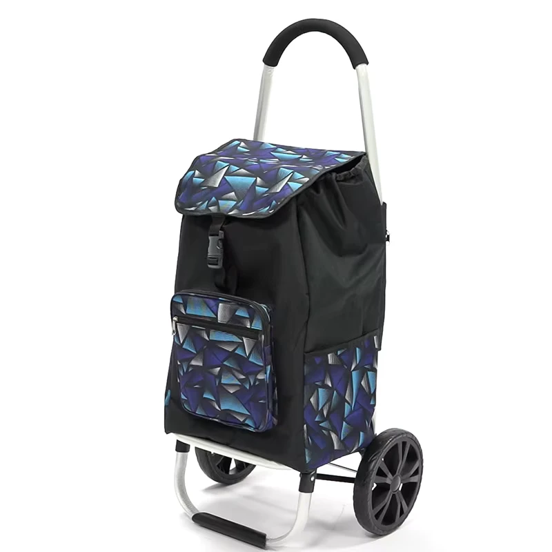 Large Capacity Custom Eco Friendly Shopping Grocery Cart Supermarket Folding Shopping Trolleys