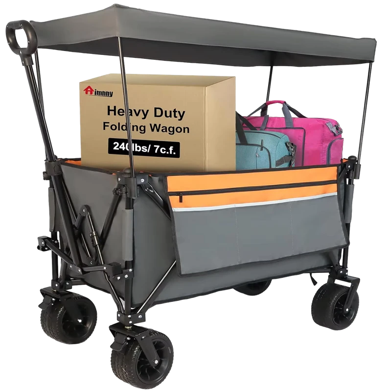 Large Capacity Garden Trolley Outdoor Utility Wagon Carts Folding Beach Trolley Customizable