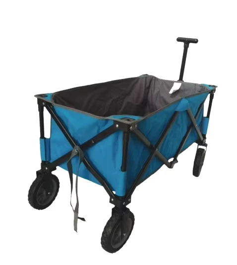 Large Capacity Metal 80KG Load Capacity Four Wheel Convenient Outdoor Garden Park Utility Kids Wagon Portable Beach Trolley Cart