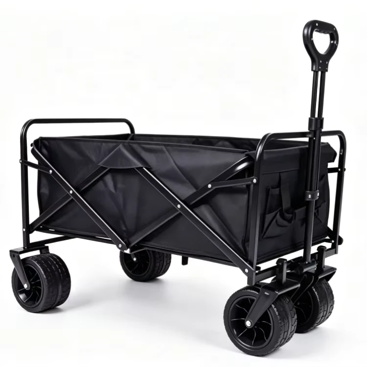 Large Capacity Outdoor Foldable Camping Trolley Cart With Table Folding Cart Camping Wagon Collapsible Cart Wagon