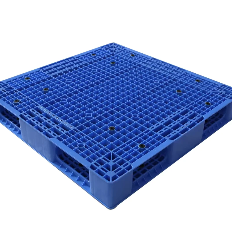 Large Heavy Duty Mesh Grid Double Face PP HDPE Plastic Pallet 4 Way Entry Steel Reinforcement RFID Customized Pallet