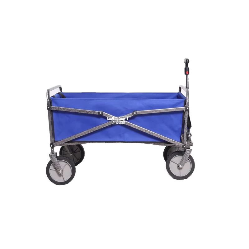 Large Outdoor Camping Trolley Convenient Portable Wheel Cart for Beach Carrying Tools Made of Metal