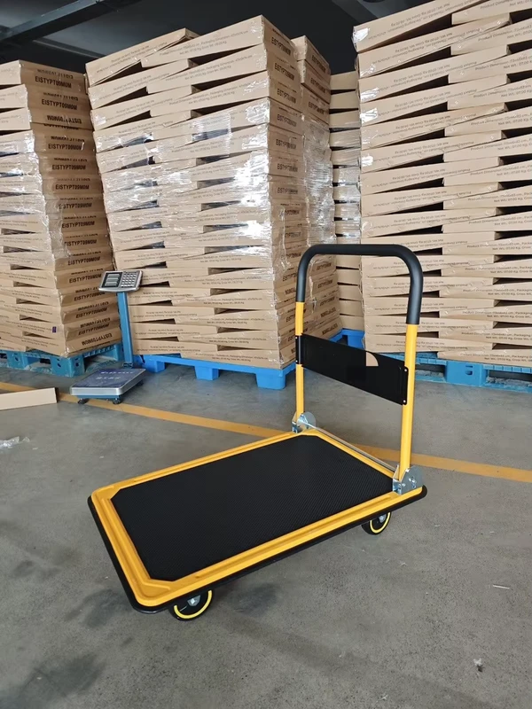 Large size Hand Trolley Premium Black Gold Color Scheme Heavy Duty for Cargo Transport Folding