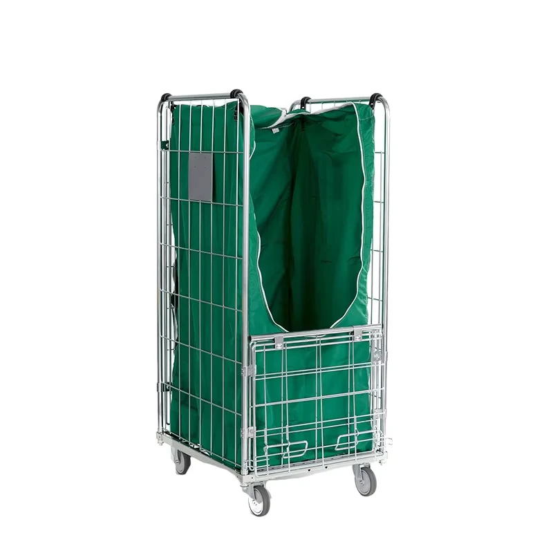 Light Duty Roll Container Cover Roll Cage Cover for Laundry Cargo and Storage Equipment