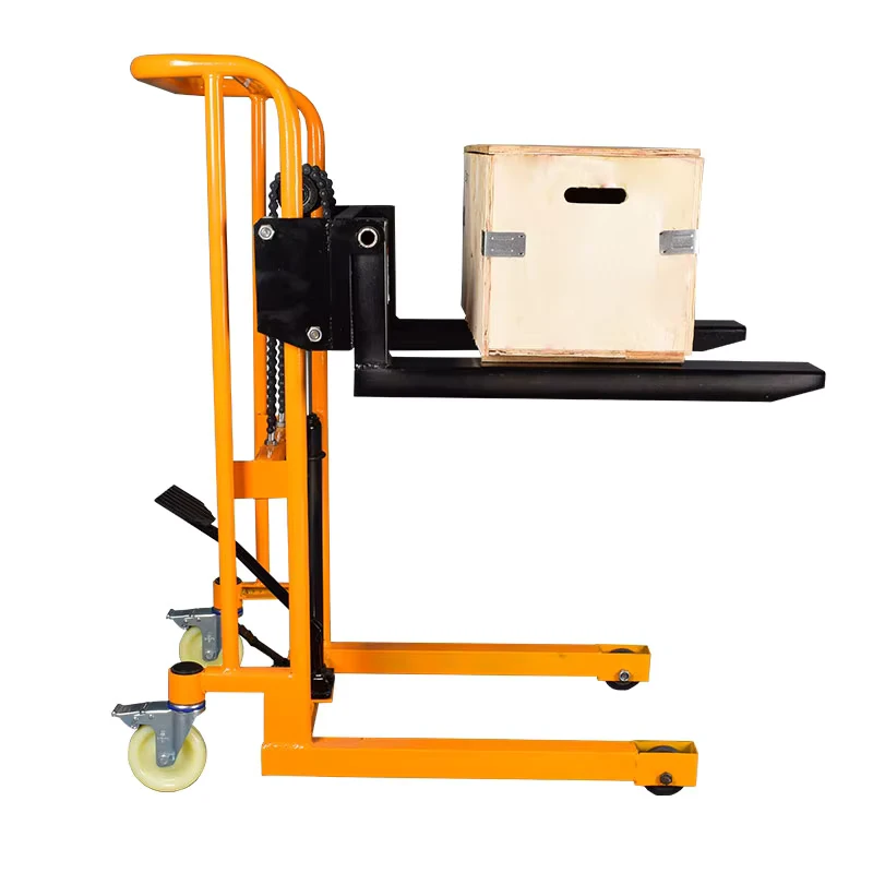 Light Weight Portable Manual Stacker Alloy Steel CE Certified Pallet Lift Stacker