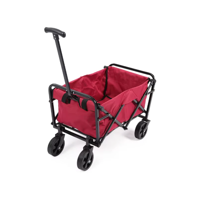 Lightweight 4.75kg Folding Camping Wagon ECW101 73L 600D Polyester Utility Cart Portable Outdoor Trolley with Wheels