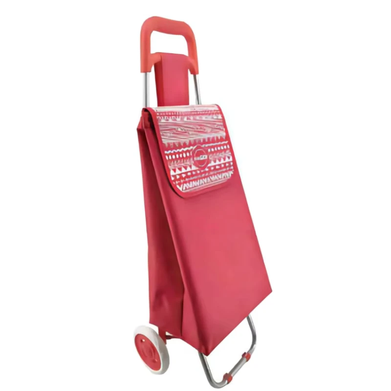 Lightweight Foldable Stair Climbing Trolley with Handle Portable Grocery Cart for Seniors and Home Errands
