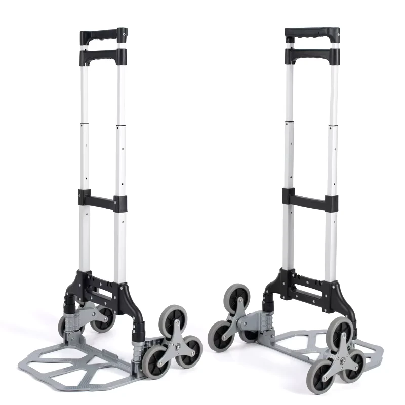 Lightweight Hand Luggage Cart Portable Folding Shopping Hand Luggage Transport Trolley Cargo Cart
