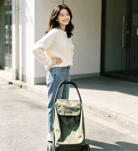 Lightweight Hand Pull Shopping Trolley for Daily Shopping