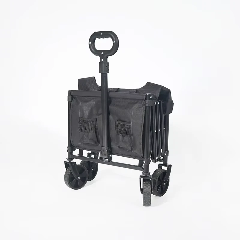 Lightweight Outdoor Utility Shopping Trolley Mini Folding Camping Wagon for Beach Storage Tools Industrial Use