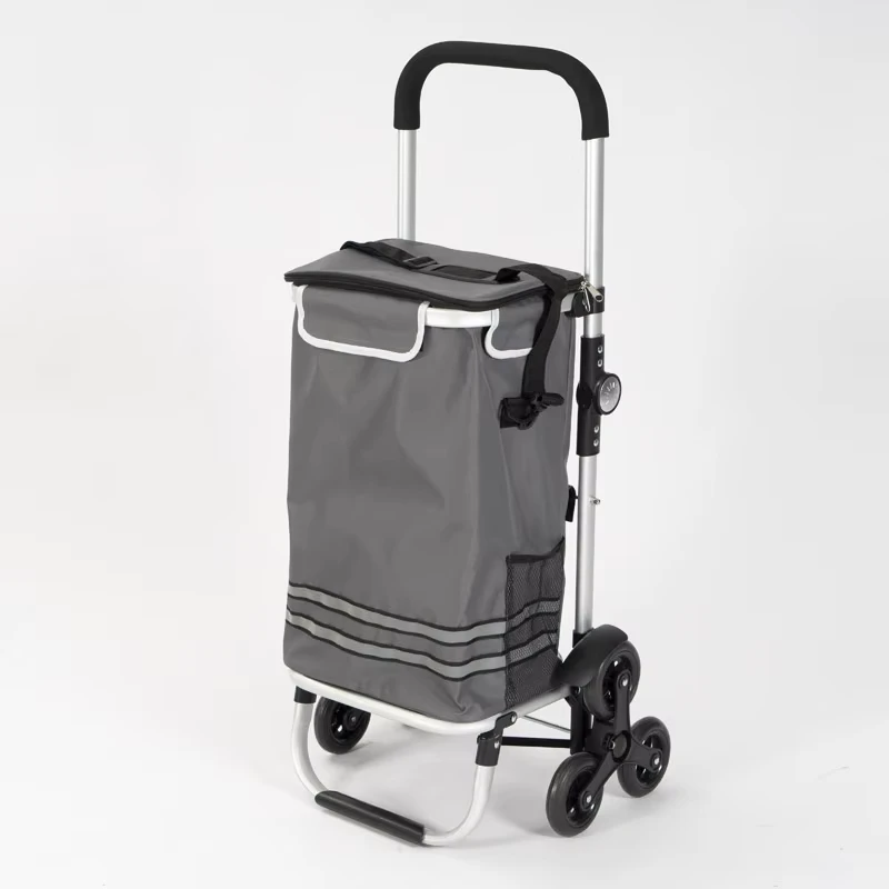 Lightweight Portable Folding Shopping Trolleys Carts with Customised Colour Logo and Bag