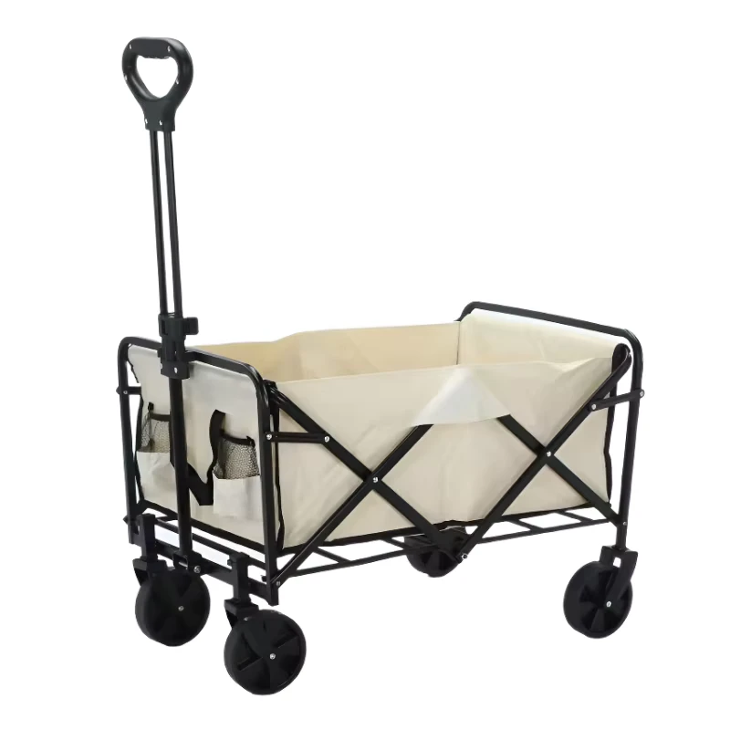 Lightweight Portable Folding Utility Grocery Shopping 220lbs Wagon Cart Foldable Collapsible with Wheels