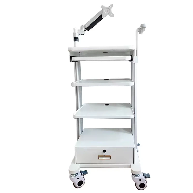Likaymo E2 1C Modern Durable ABS Aluminum Alloy Multilayer Endoscopic Instrument Trolley 3 Year Warranty for Hospital Furniture