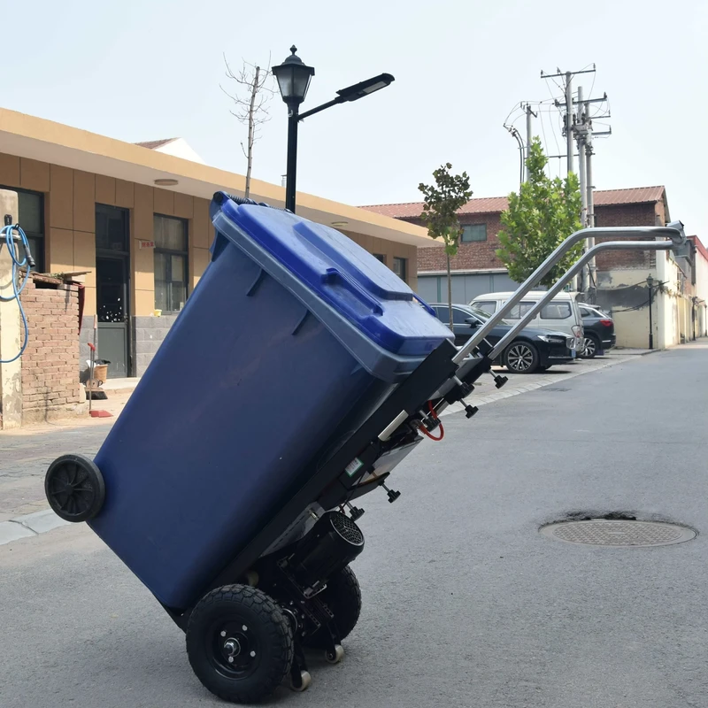 Lithium Battery Electric Hand Trolley 225Kg Crawler Steel Foldable Customized Heavy Duty Construction Cart