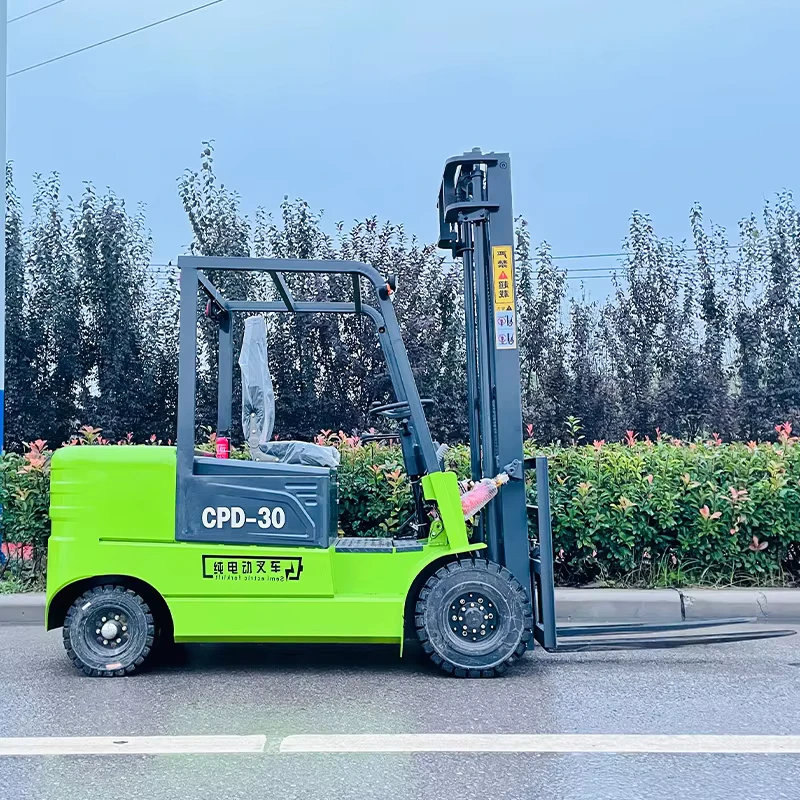 Lithium Ion Battery Electric Forklift 1.5 3 Ton 60V 3m Lifting Solid Tire