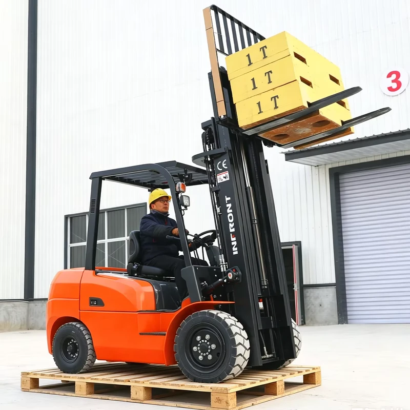 Lithium Ion Battery Electric Forklift with 2.5ton High Quality Diesel Fork Lift Truck