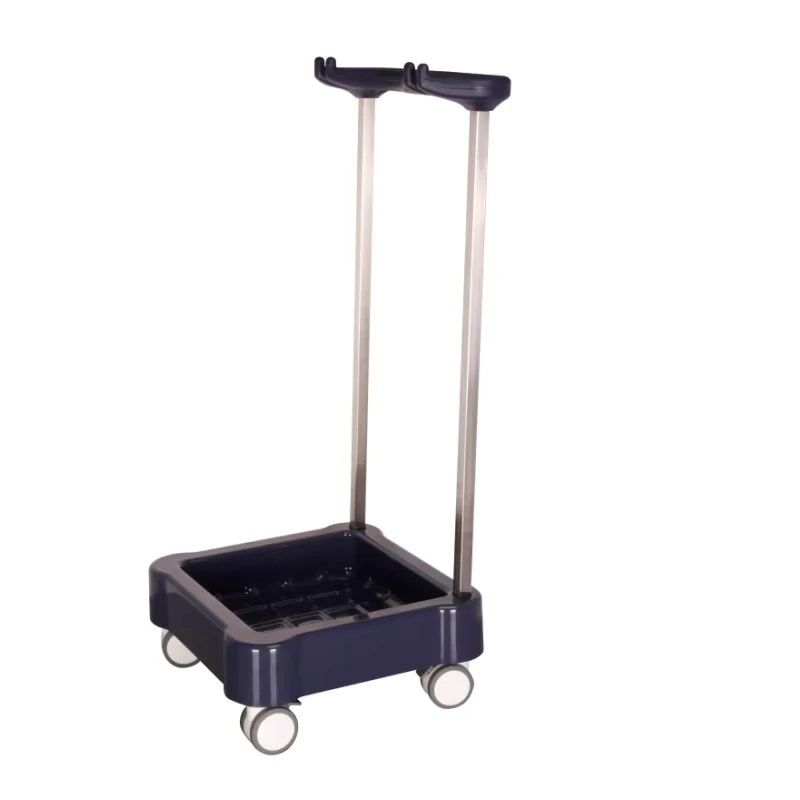Lithotomy Stirrup Cart Stainless Steel Trolley for HE KTT Leg Holder Storage with Casters for Operating Room