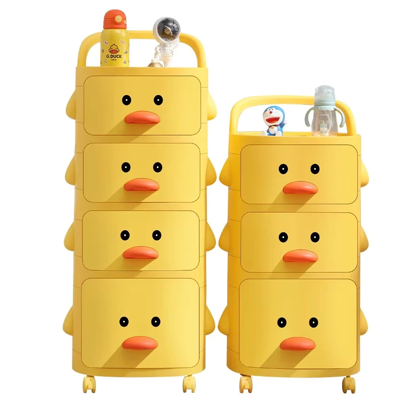 Living Room Kids Toy Storage Rack Drawer Snack Lockers Organizer Toy Plastics Storage Cabinet Drawers Food Clothing Made Cloth