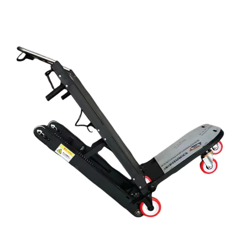 Load Capacity Powered Lifter Hand Truck Stair Climbing Crawler Luggage Trolley Heavy Duty Cargo Trolley Tracking