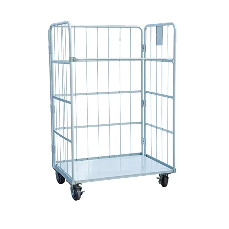 Logistics Folding Hand Trolley with PU Wheels for Storage Transfer Circulation Loading Unloading
