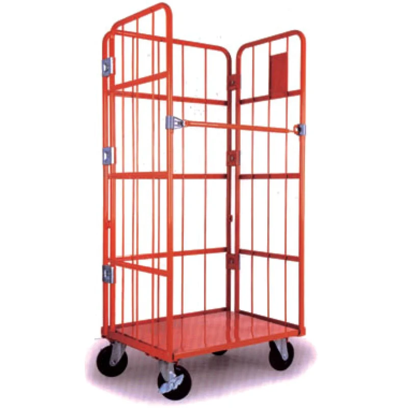 Logistics Stainless Steel Roll Trolley Four Wheel Heavy Duty 500kg Easy Moving Detachable Roll Container Industrial OEM