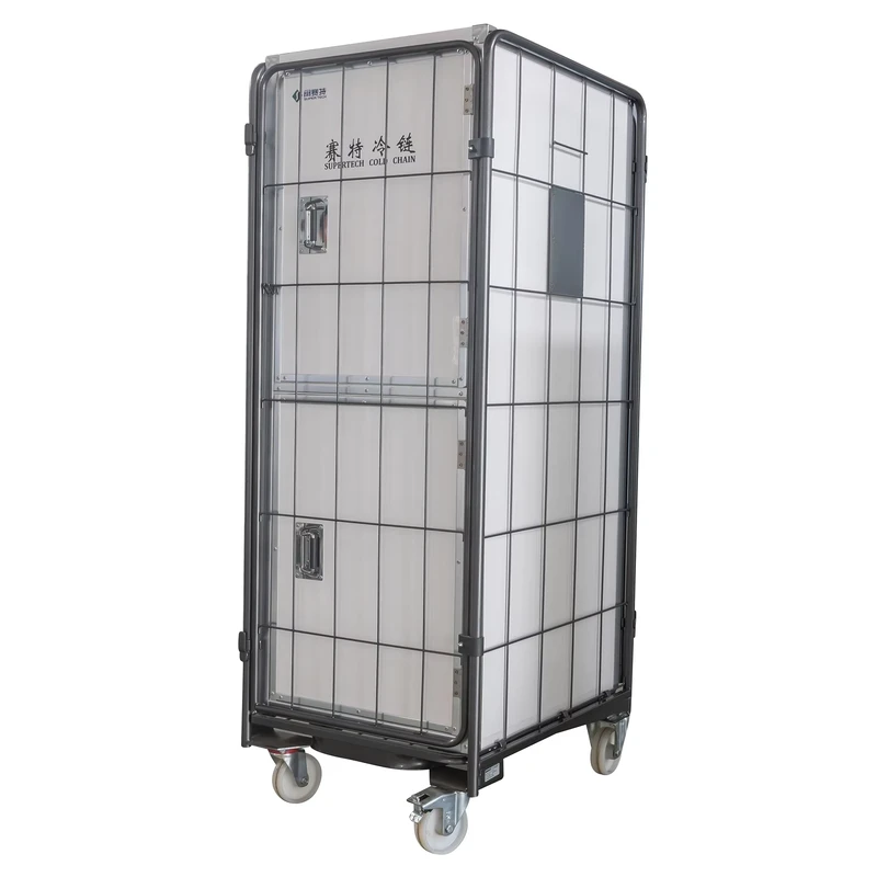 Logistics Trolley Cooler Box for Seafood Fruit Dairy Transport Eco Friendly Recycling Material Insulated Box