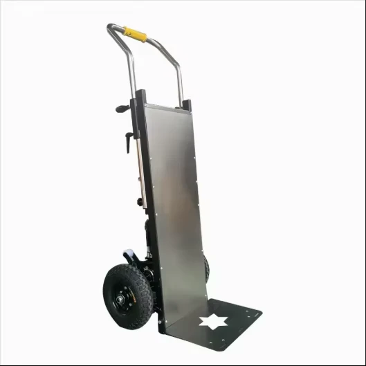 Low Noise Four Wheel Foldable Electric Stair Climbing Hand Trolley Industrial Delivery Cart OEM Safe Operation CE Compliant