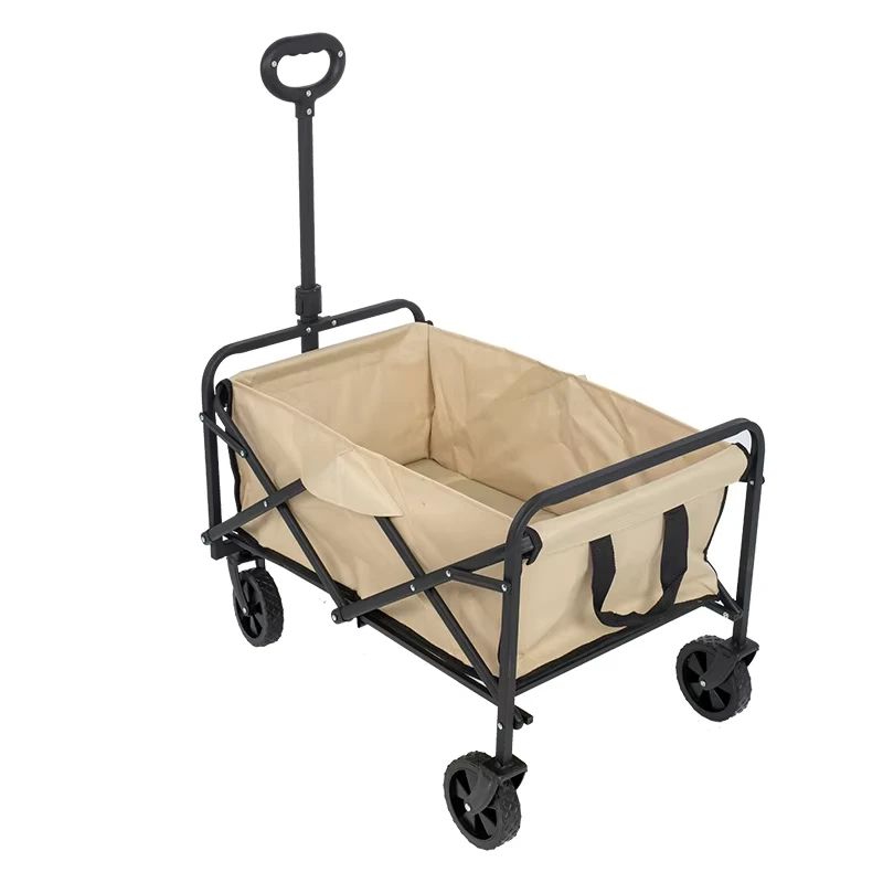 Low Price Foldable Camping Collapsible Upgraded Frame Folding Shopping Trolley Wagon Cart for Camping Cart