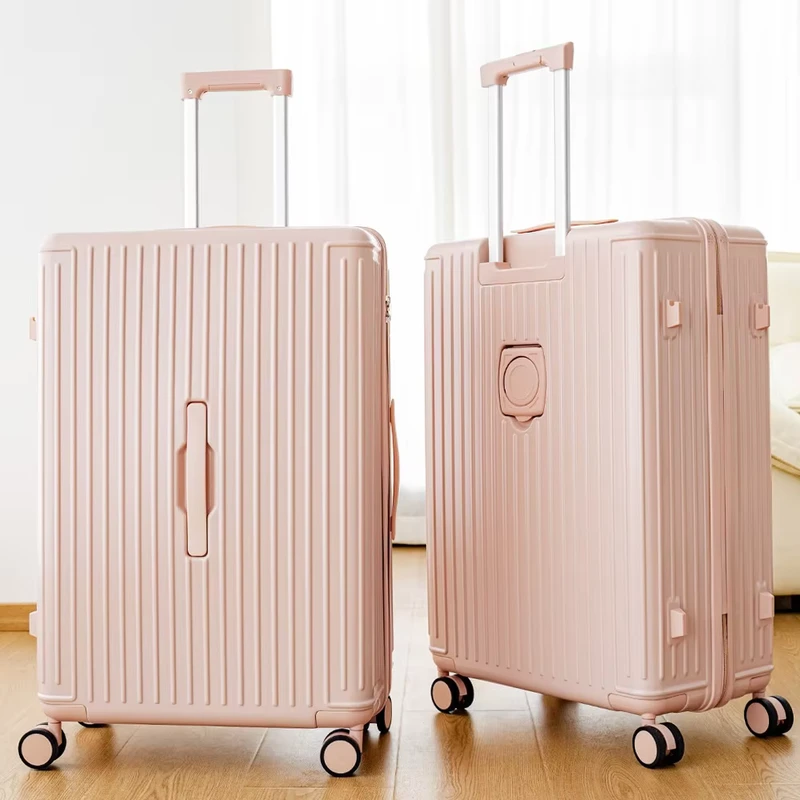 Luggage 28 Inch PC Polyester Anti drop Large Capacity TSA Waterproof Antibacterial Suitcase Cross border Set Trolley