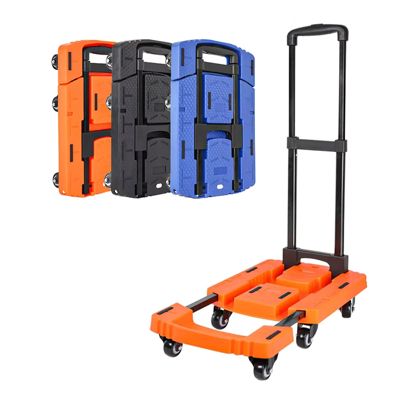 Luggage Folding Heavy Duty Hand Trolley Grocery Hand Cart Trolleys