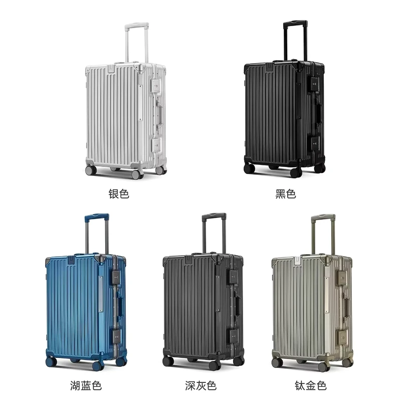 Luxury 3 Piece Set 360 Degree Spinner Wheels Luggage Suitcase 20″24″28″ Inches PC Aluminum Frame TSA Lock Trolley