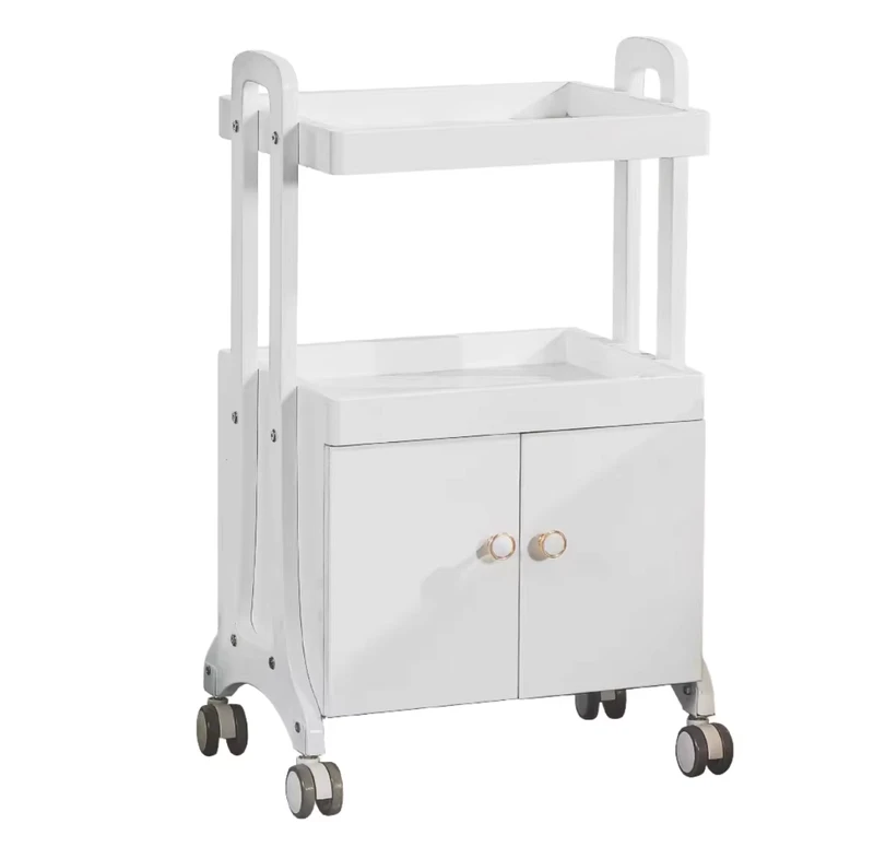 Luxury All steel Structure Beauty Trolley Has Storage Function and Can Bear 150KG Mobile Rack for Beauty Salons