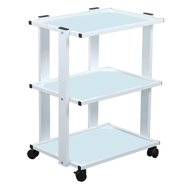Luxury Furniture Car Tool Multi function Removable Cart 4 Wheels Stand for Salon Beauty Equipment