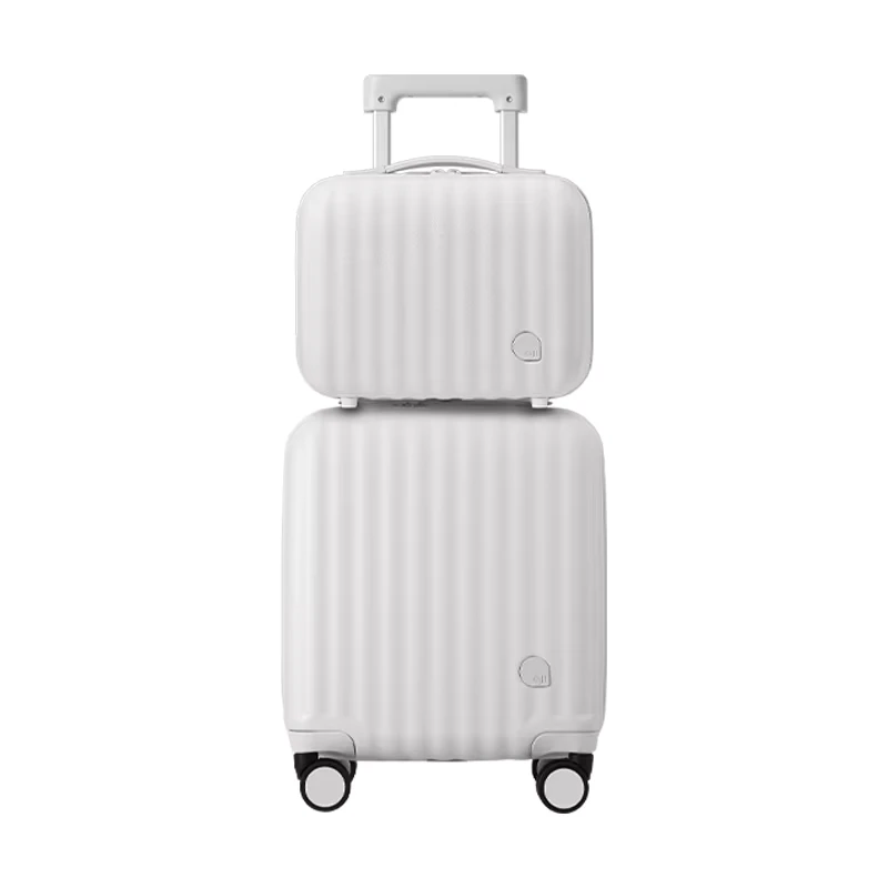 Luxury Luggage Set Small Carry ons PC Suitcase Cabin Rolling Luggage with Zipper Frame