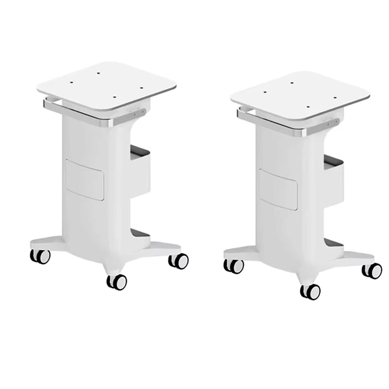 Luxury Modern Beauty Trolley Foldable Aluminum Alloy Salon Rolling Cart with Tray for Spa Salon Esthetician Machine Gym Use