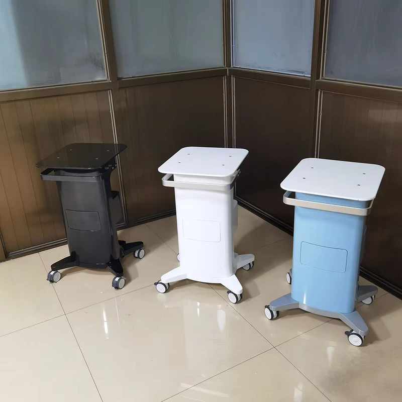 Luxury Spa Salon Trolley Cart Plastic Modern Design Hospital Use Facial Beauty Equipment