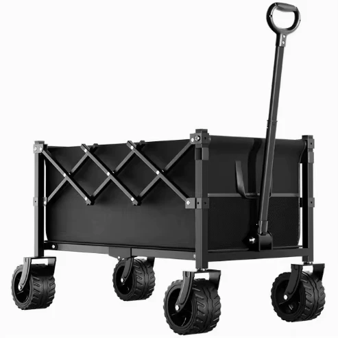 M Hot Selling Heavy Duty Folding Camping Cart Car Storage Outdoor Picnic Trolley Folding Camping Cart