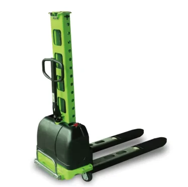 MAIHUI SDYG Z Semi Electric Self lift Stacker Portable Loading Pallet Lift Manual Stacker Forklift
