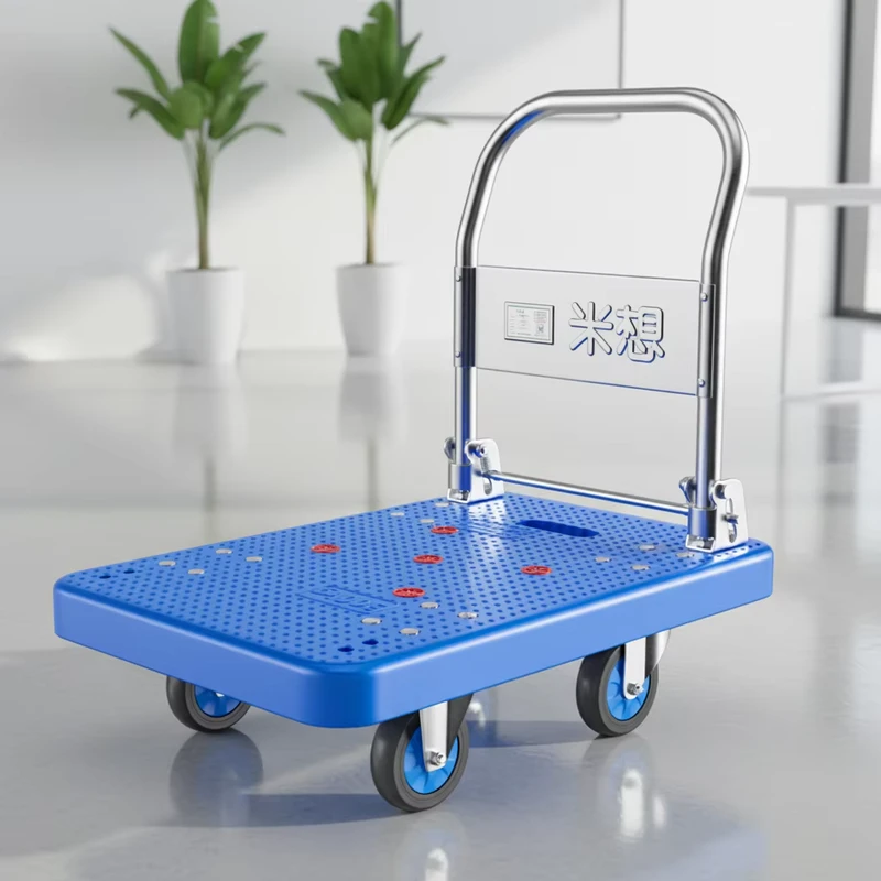 MBC 011 Warehouse Pick Carts Non slip Platform Surface Moving Equipment Warehouse Trolley Heavy Duty Material Handling Trolley