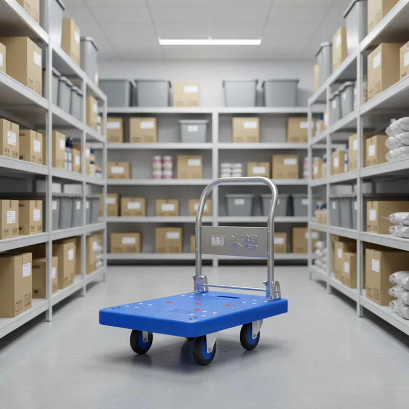 MBC 013 Warehouse Picking Cart 200kg Platform Trolley Portable Folding Shopping Trolley Cart Hand Carts Trolleys