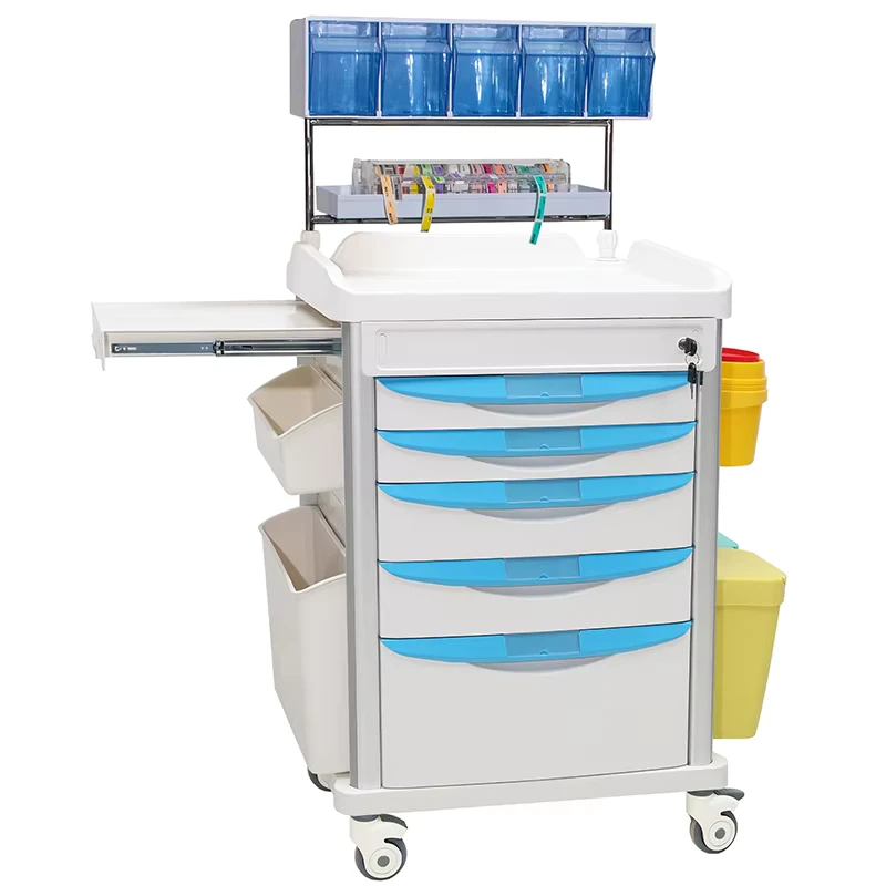 MN AC010 Medical Anesthesia Cart Hospital Equipment Clinic Trolley Made of Durable Metal